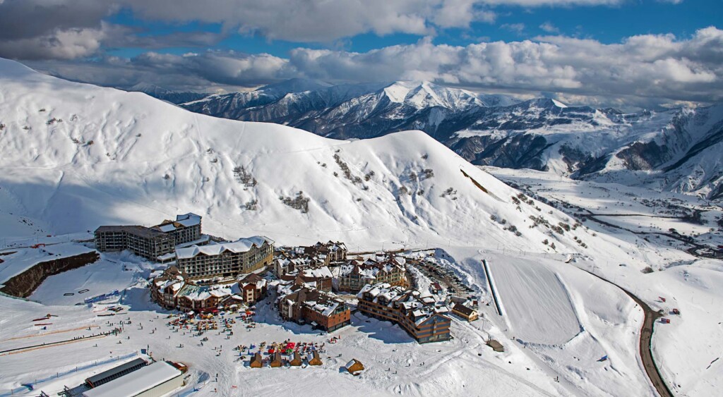 Beautiful,View,On,Caucasian,Mountains,,Gudauri,Ski,Resort,,Georgia.,On